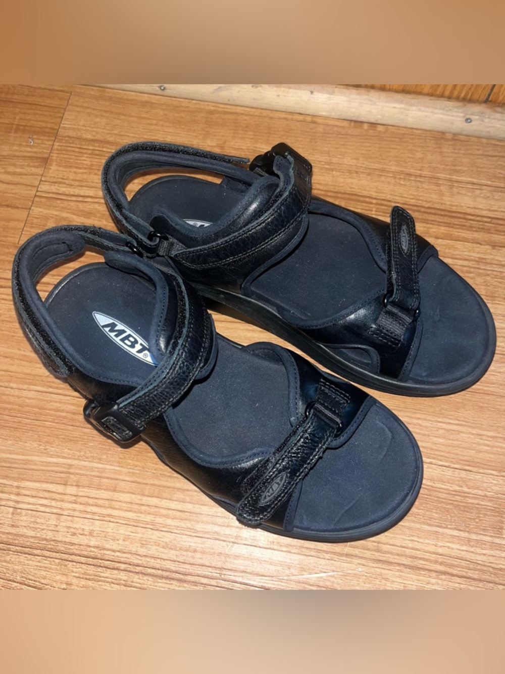 MBT Black Open-Toe Sport Sandals